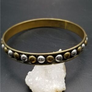 Gladiator Bronze and silver bangle bracelet. B323